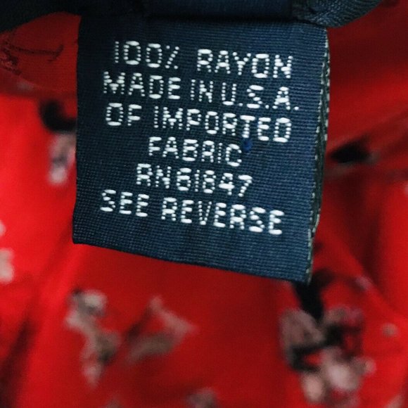 BIRCH BROS Button Down Blouse Black Red Polo Horse - Picture 12 of 13